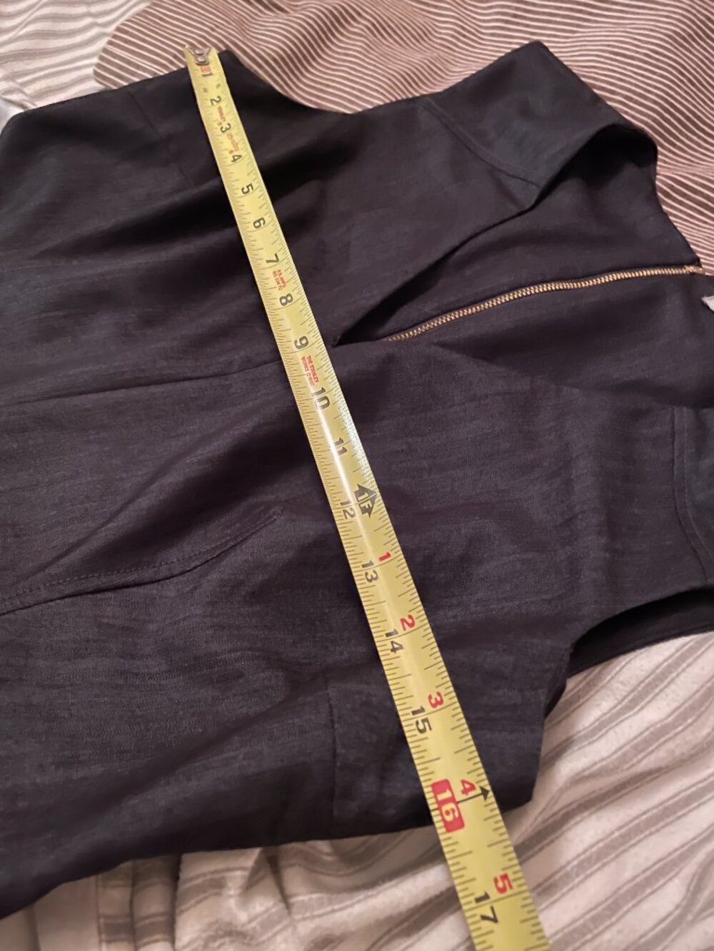 GORGEOUS Andrew Marc New York A-Line Swing Dress, Gold Accents - Size 10 (M/L) - Picture 16 of 16